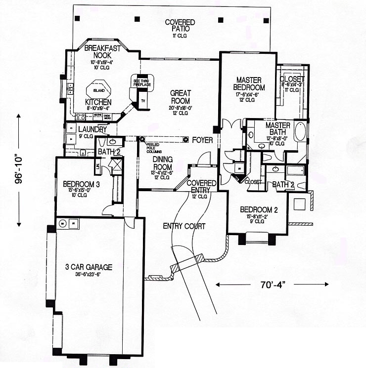 Southwest Level One of Plan 54632