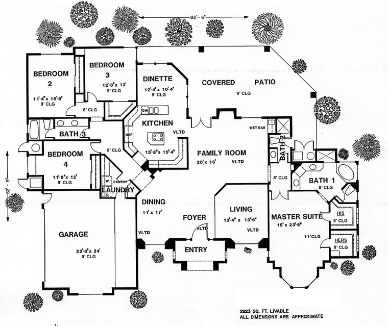 Southwest Level One of Plan 54634