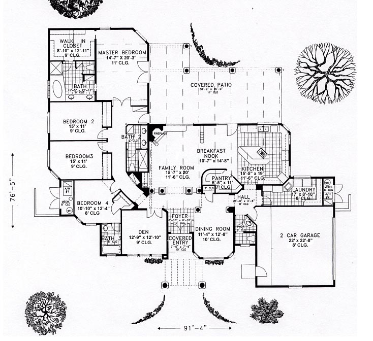 Santa Fe Southwest Level One of Plan 54648