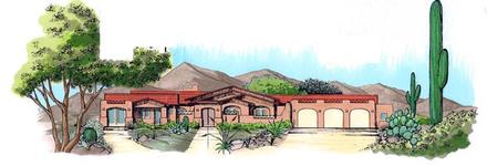 House Plan 54650 Elevation