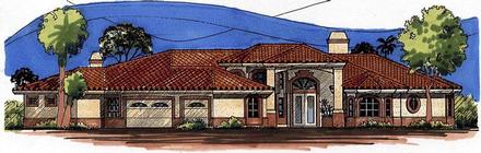 House Plan 54653 Elevation