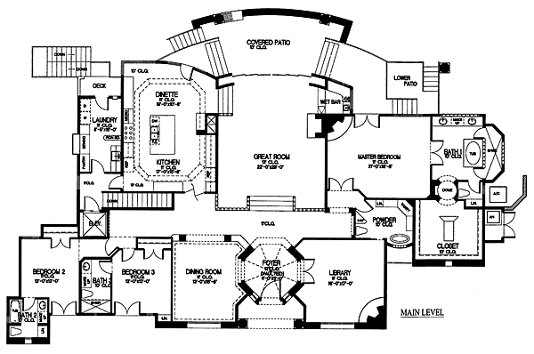 Southwest Level One of Plan 54664