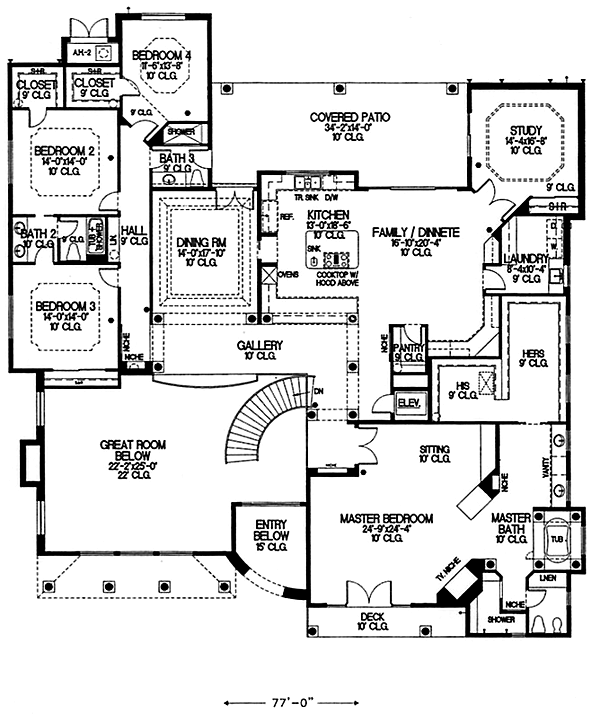 Southwest Level Two of Plan 54671