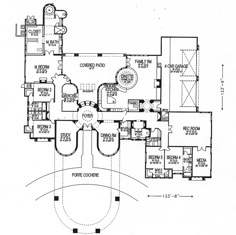 Southwest Level One of Plan 54674