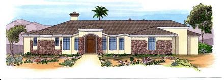 Southwest Elevation of Plan 54714