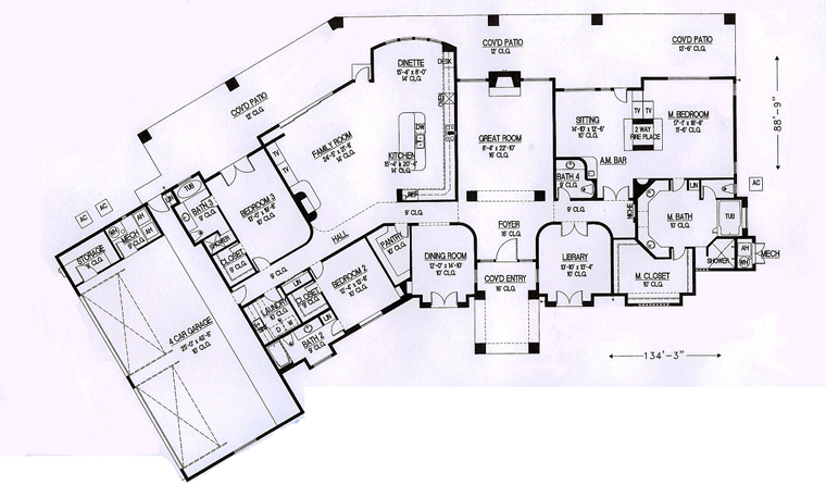 Santa Fe Southwest Level One of Plan 54715