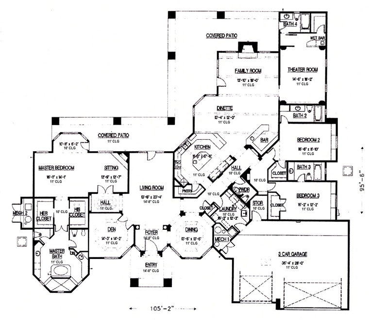 Contemporary Level One of Plan 54716
