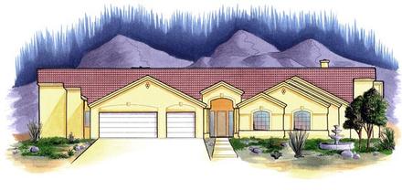 House Plan 54739 Elevation