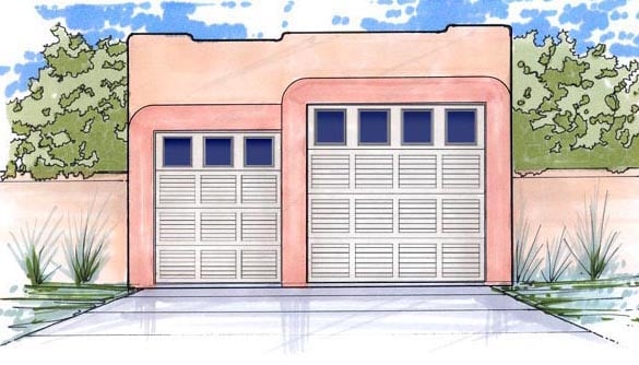 2 Car Garage Plan Number 54769 Rv Storage