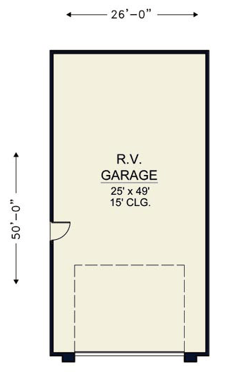 Garage Plan 54771 - 3 Car Garage First Level Plan