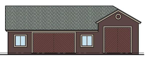 Garage Plan 54778 - 3 Car Garage Elevation