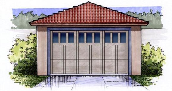 Garage Plan 54790 - 2 Car Garage Elevation