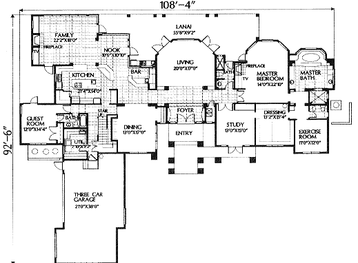 Florida Mediterranean Level One of Plan 54800