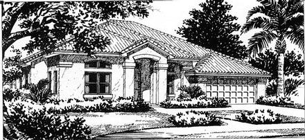 House Plan 54803 Elevation