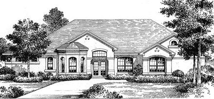 Florida Mediterranean Elevation of Plan 54810