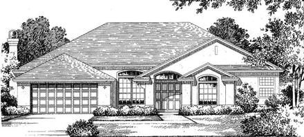 Florida Mediterranean Elevation of Plan 54819