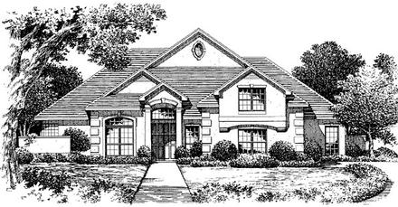 House Plan 54847 Elevation