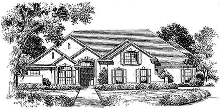 House Plan 54850 Elevation