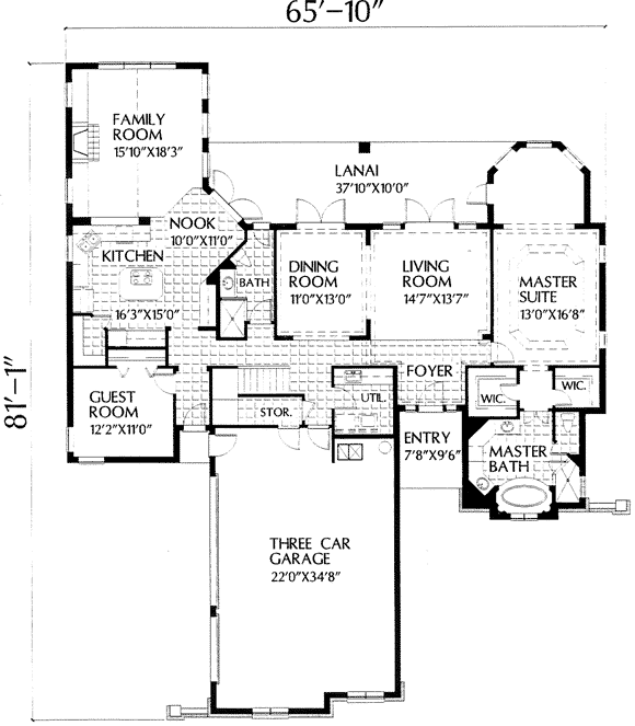 Florida Mediterranean Level One of Plan 54852