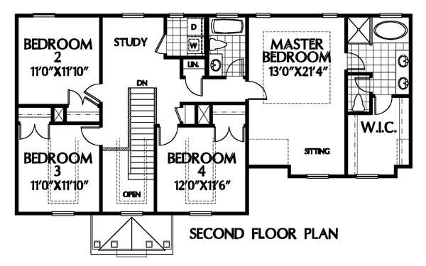 Colonial Level Two of Plan 54865