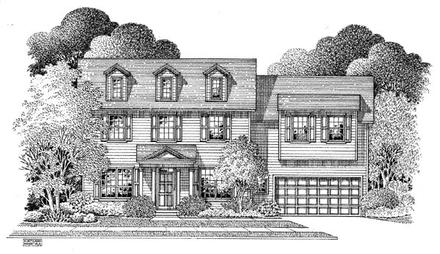 Colonial Elevation of Plan 54865