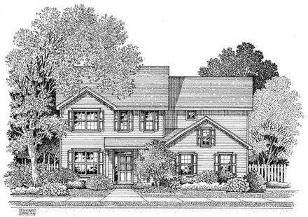 Traditional Elevation of Plan 54871