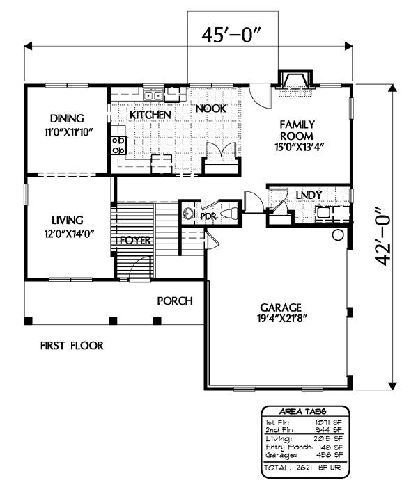 Traditional Level One of Plan 54872