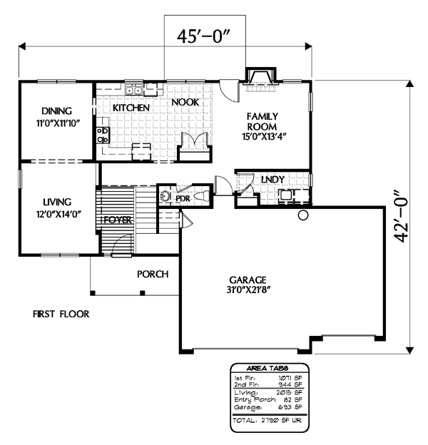 Traditional Level One of Plan 54874