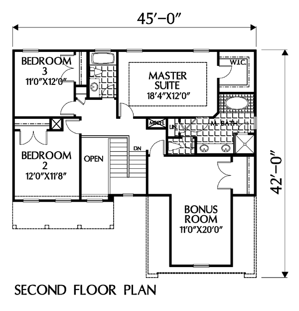 Colonial Level Two of Plan 54878