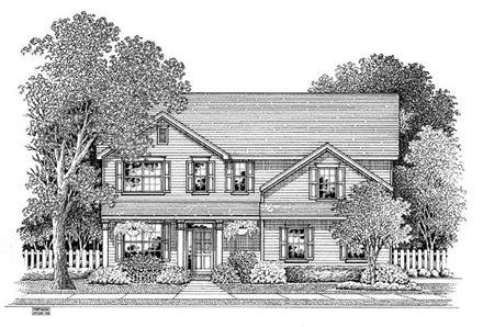 Traditional Elevation of Plan 54880