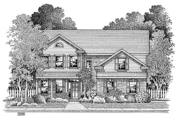 House Plan 54881 Elevation