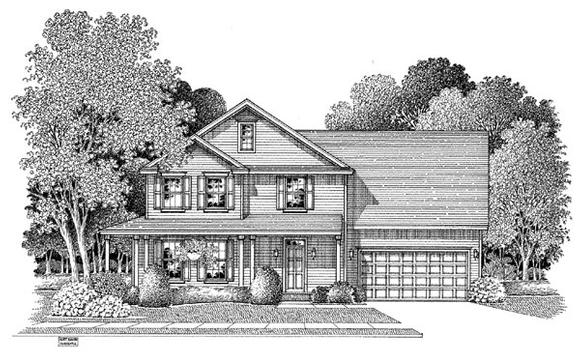 House Plan 54885 Elevation