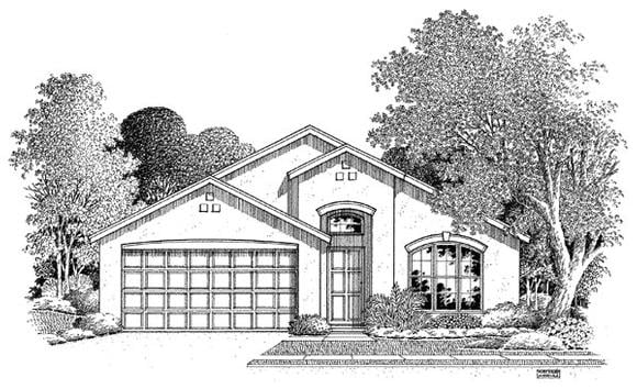 House Plan 54895 Elevation