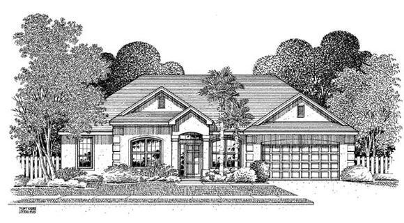 House Plan 54901 Elevation