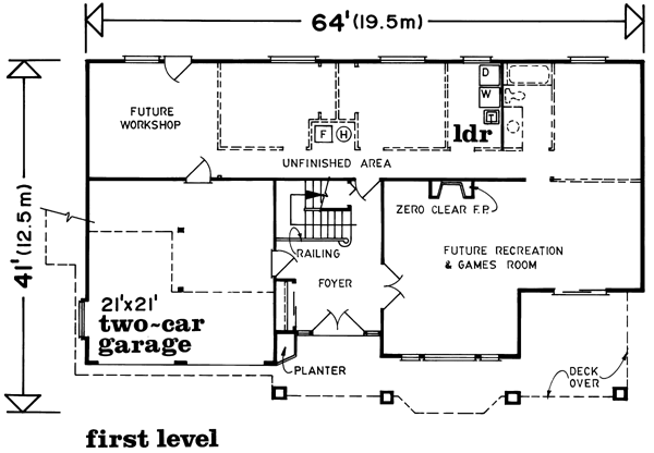 Traditional Level One of Plan 55004
