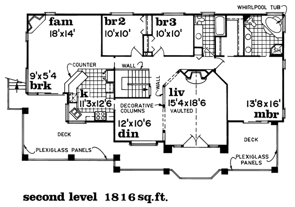 Traditional Level Two of Plan 55004