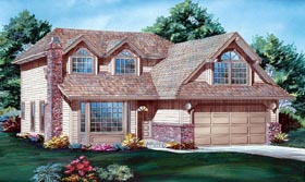 Narrow Lot , Traditional House Plan 55037 with 3 Beds, 3 Baths, 2 Car Garage Elevation Narrow Lot , Traditional House Plan 55037 with 3 Beds, 3 Baths, 2 Car Garage Elevation