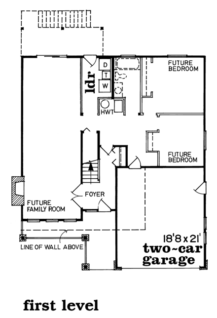 House Plan 55055 First Level Plan