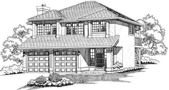 House Plan 55061 Elevation