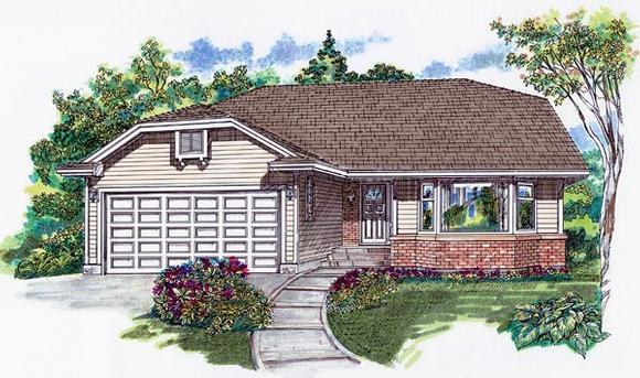 House Plan 55066 Elevation