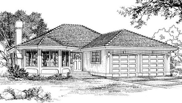 House Plan 55071 Elevation