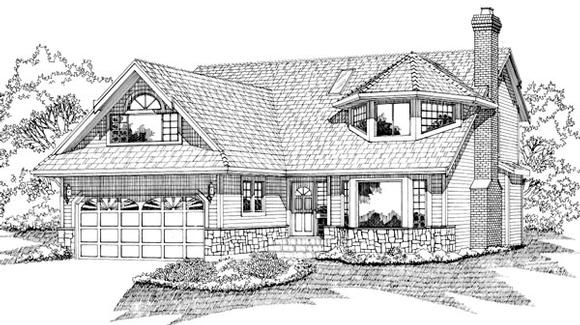 House Plan 55074 Elevation