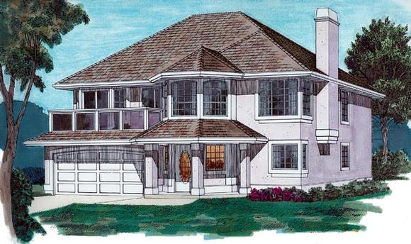 House Plan 55082 Elevation