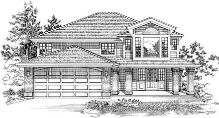 House Plan 55089 Elevation