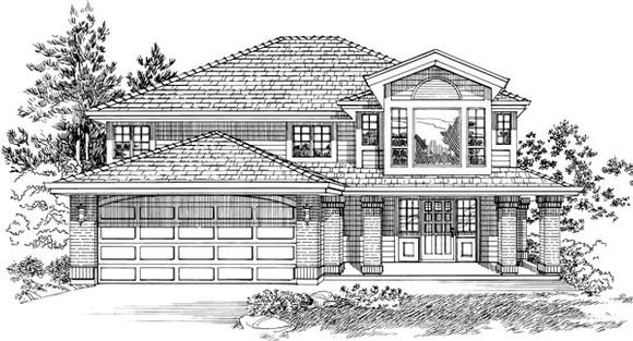 House Plan 55089 Elevation