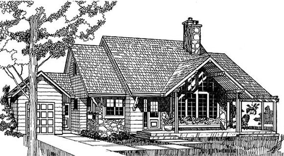 House Plan 55130 Elevation