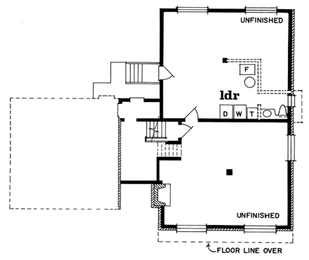 House Plan 55142 Second Level Plan