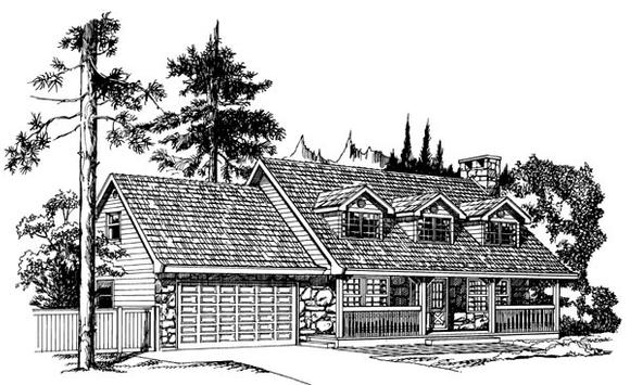 House Plan 55143 Elevation