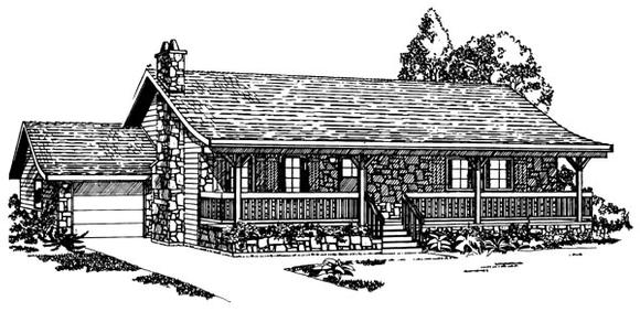 House Plan 55145 Elevation