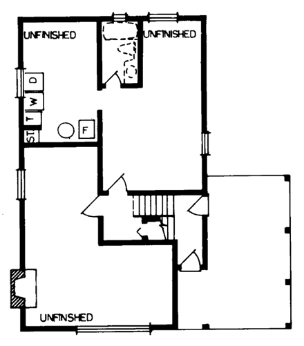 House Plan 55148 Second Level Plan